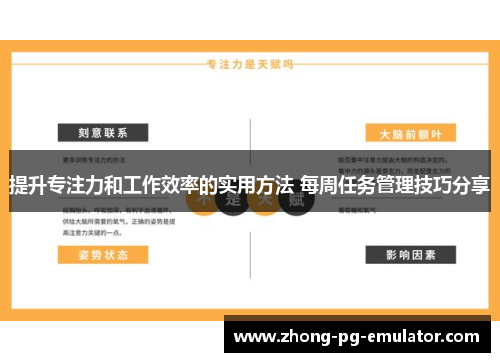 提升专注力和工作效率的实用方法 每周任务管理技巧分享